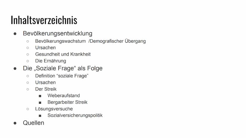 808
MENPRUIEN TOLE
K
Die Soziale Frage
und die Auswirkungen der Bevölkerungsentwicklung Inhaltsverzeichnis
• Bevölkerungsentwicklung
Bevölke