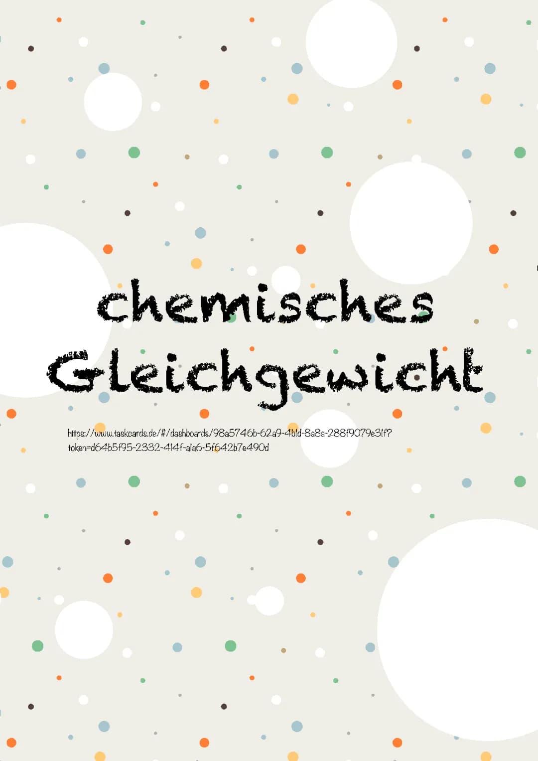 chemisches Gleichgewicht 