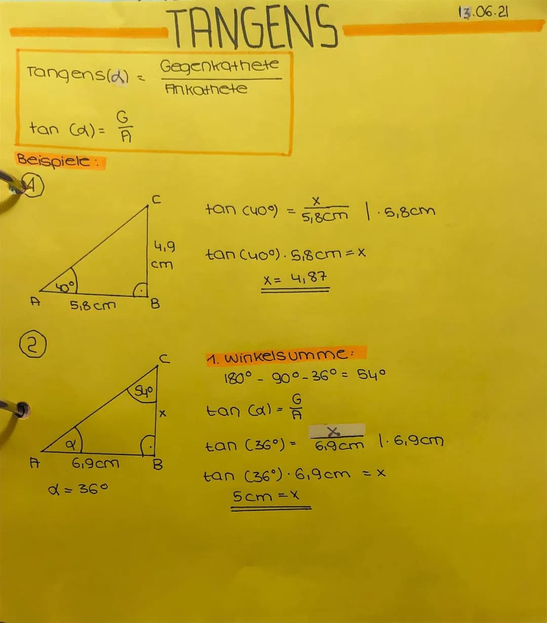 Tangens