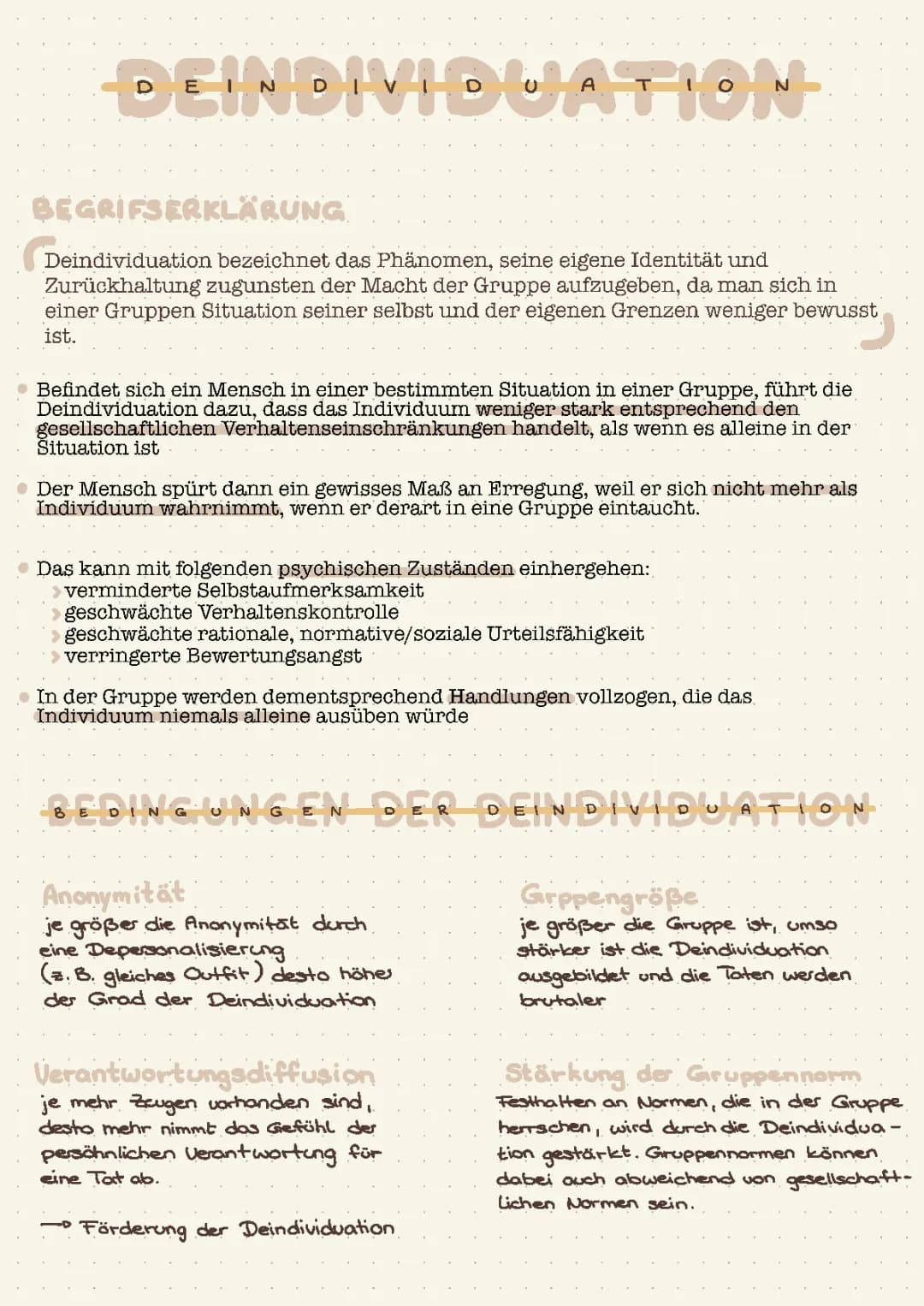 Deindividuation 