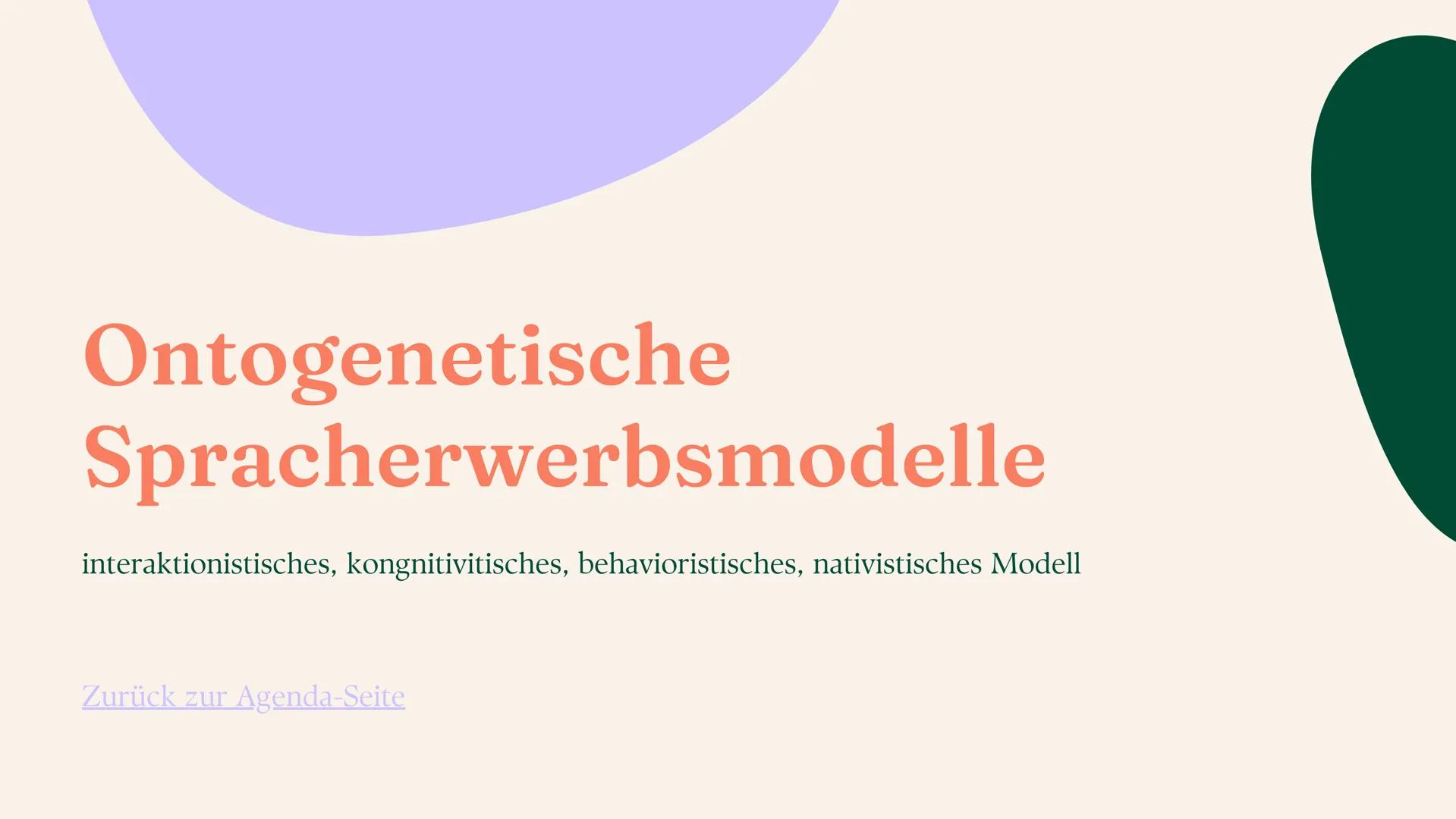 Sprache
Sprachvarietäten und Spracherwerbsmodelle
Linda Leyendecker Inhalt
Sprachvarietäten und ihre gesellschaftliche
Bedeutung
Sprachwande