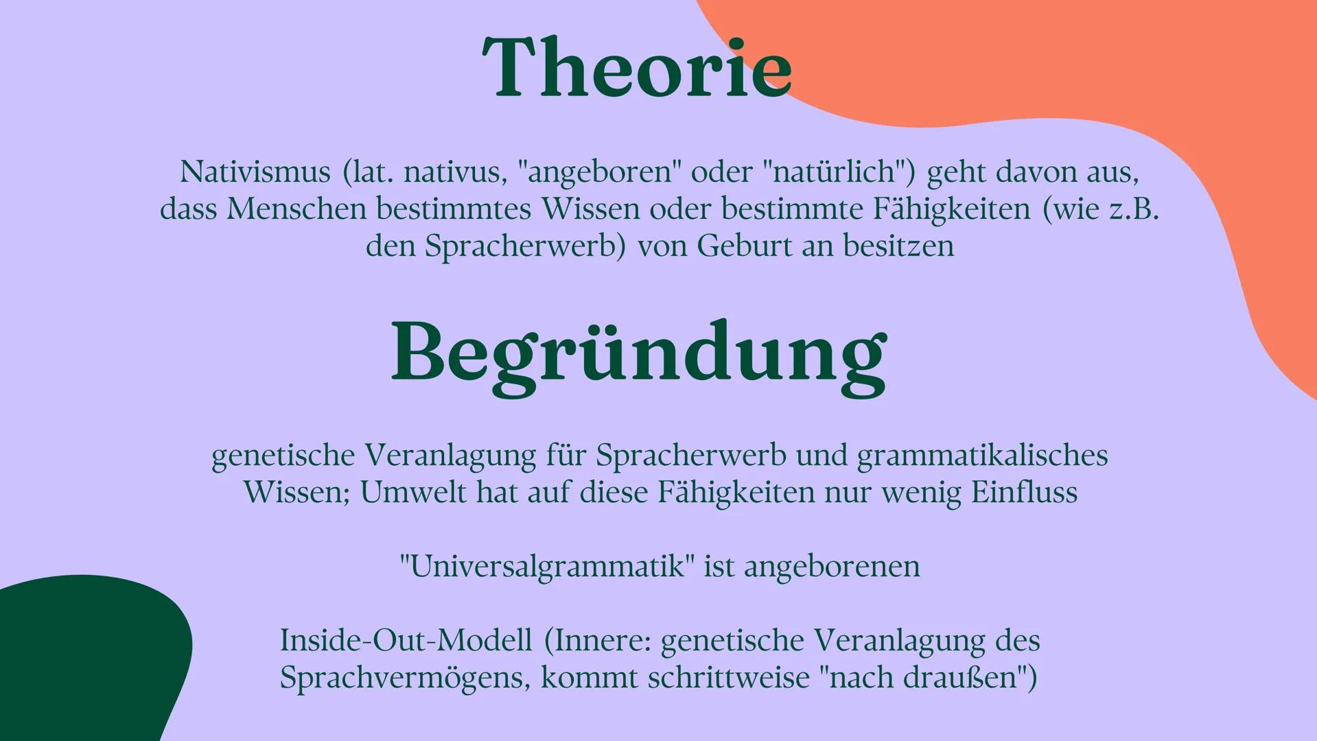 Sprache
Sprachvarietäten und Spracherwerbsmodelle
Linda Leyendecker Inhalt
Sprachvarietäten und ihre gesellschaftliche
Bedeutung
Sprachwande