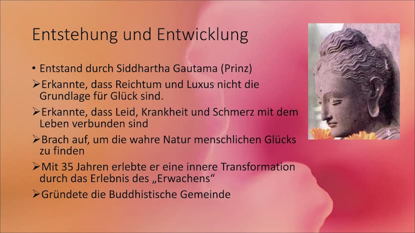 Im Kreislauf der Wiedergeburten -
das Menschenbild des Buddhismus Inhaltsverzeichnis
Grundinformationen über den Buddhismus
Buddha
Entstehun