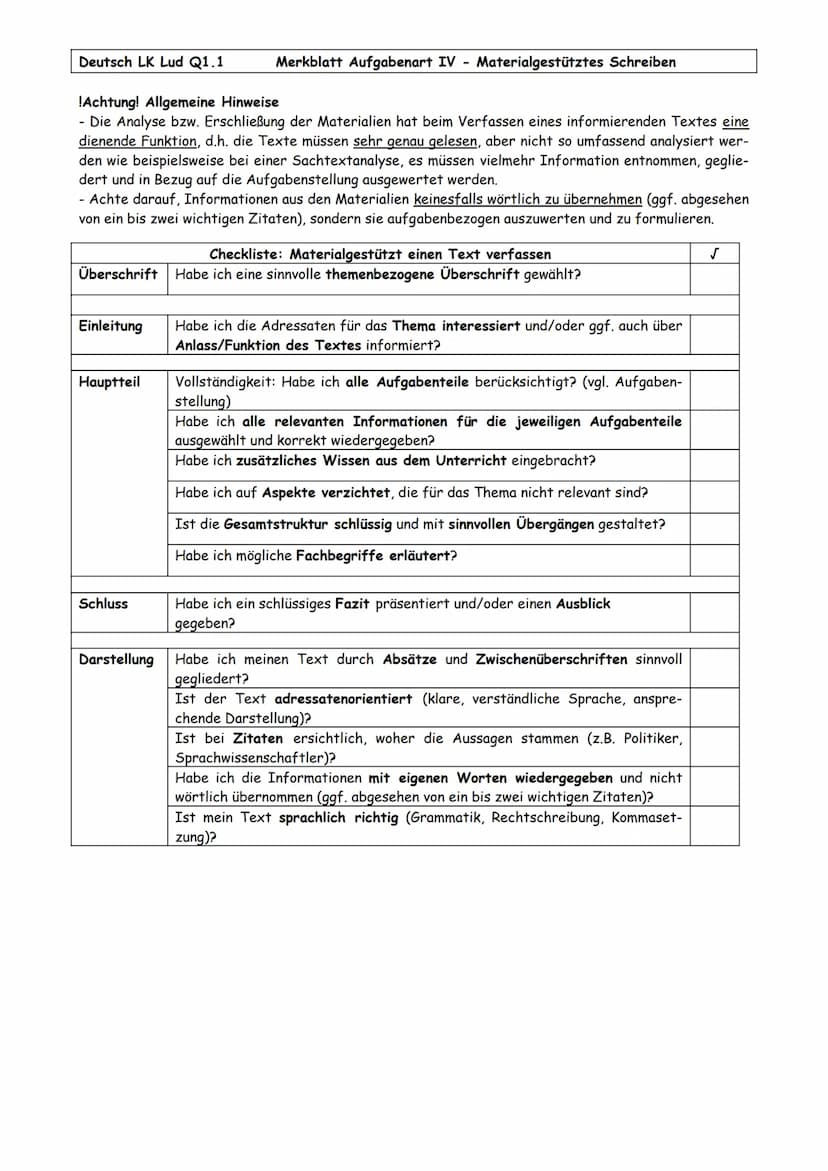 2
Deutsch LK Q2.2.
Der Aufbau einer Redeanalyse¹:
I.
Einleitung:
Thema: Analyse einer Rede
Du gibst dem Leser die wichtigen Informationen: R