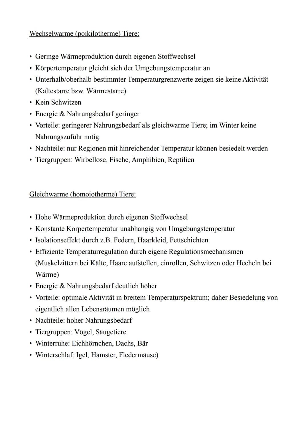 Biologie LK - Abitur 2022
Lernzettel
4. Ökologie
4.1. Abiotische & Biotische Faktoren
Abiotische Faktoren:
Biotische Faktoren:
●
Nicht beleb