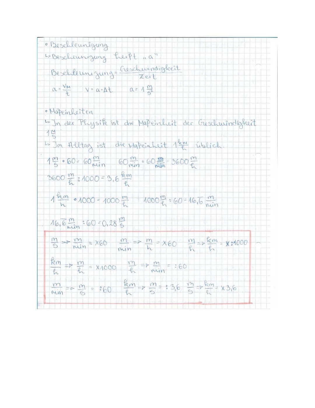 Physikarleit
• Geschwindigkeit
· Geschwindigkeit,V" ist definiert als der Quotient aus
Strecke As und Zeit At:
V= 1m
↳ A bezeichnet eine Dif