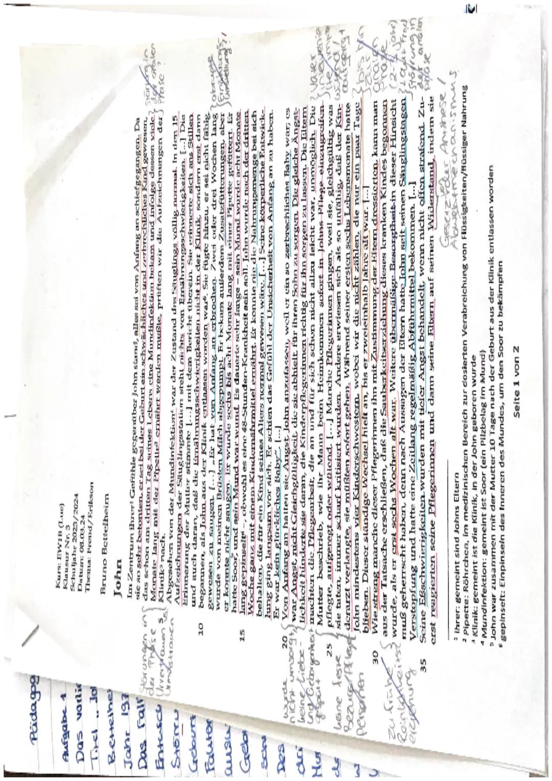 Pädagogik LK Klausur Q1