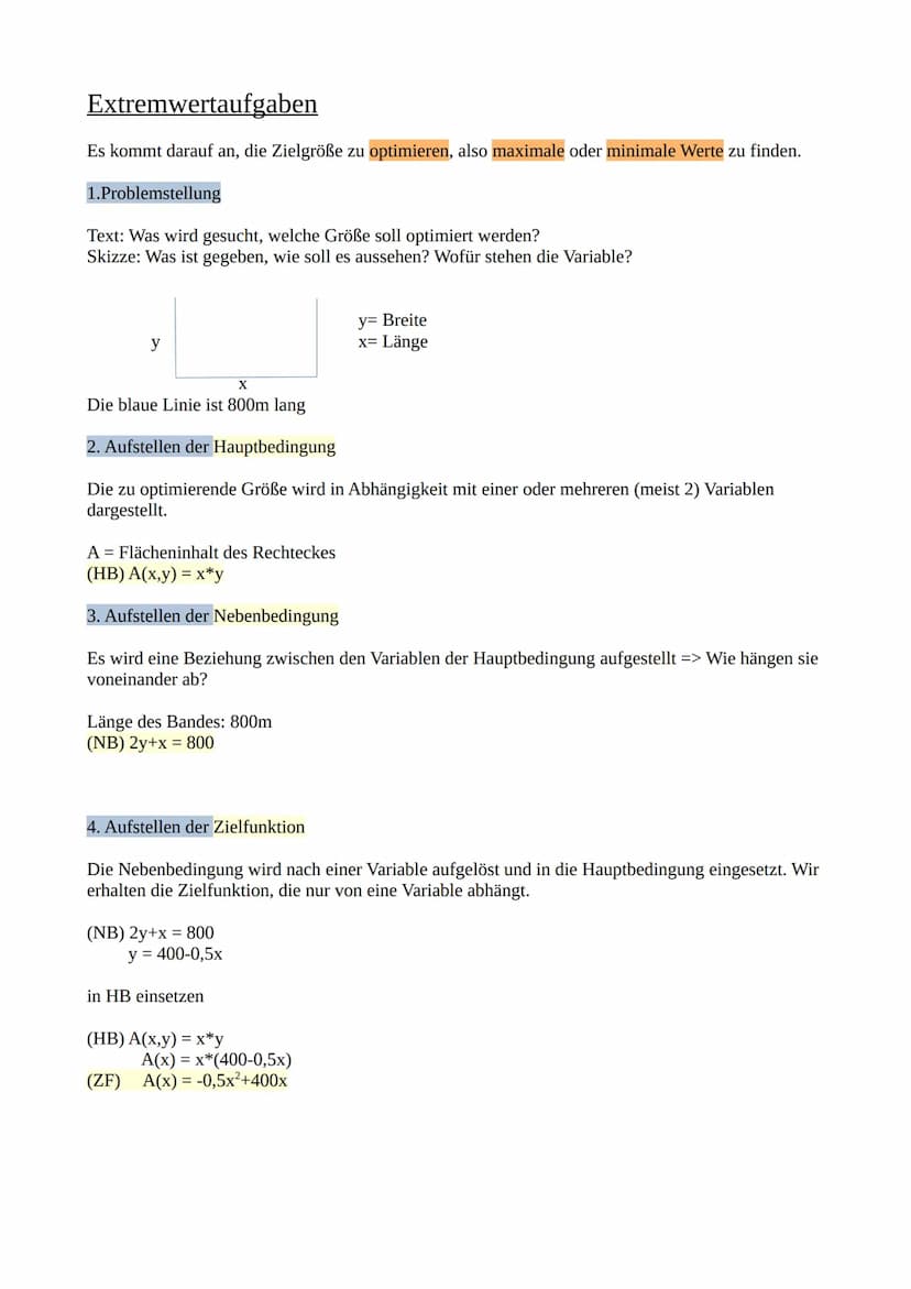 Mathematik_LK
Themen 11/2 Inhaltsverzeichnis
11/2
-
- Extremwertaufgaben Extremwertaufgaben
Es kommt darauf an, die Zielgröße zu optimieren,