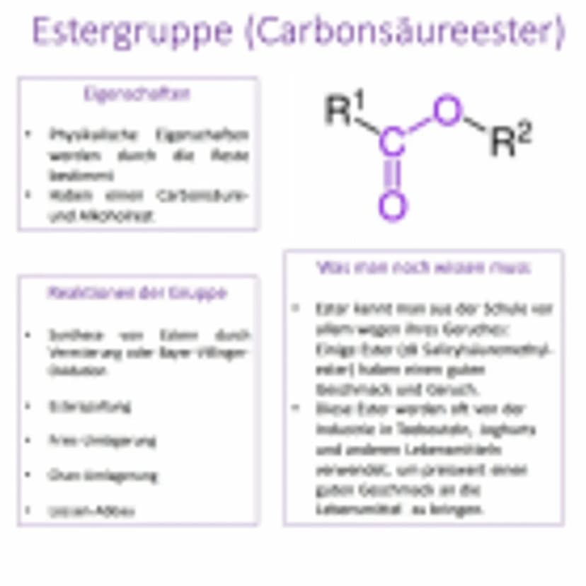 CHEMIE
Funktionelle
Gruppen Hydroxygruppe (Alkohol)
Eigenschaf
uppe
R
H
Vanach was w Carbonylgruppe (Aldehyd)
R
H
Vasmack Dan Phwa Carbonylg