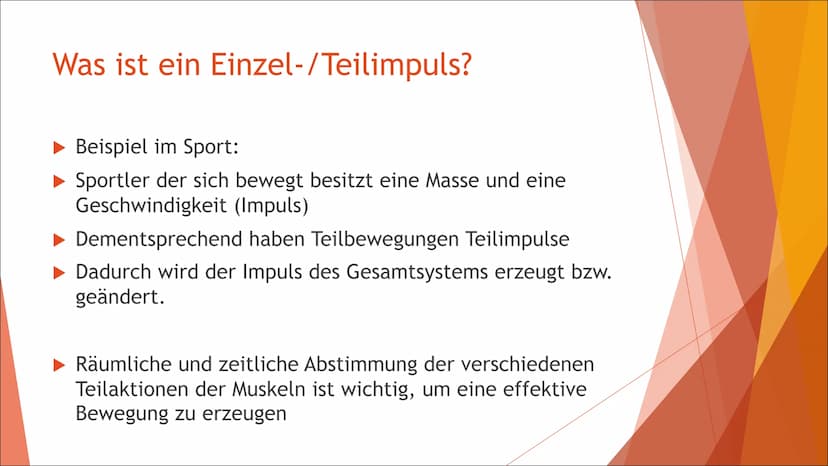 Der Impuls
இருதய
Von Lara Inhalt:
Was ist ein Impuls?
Was ist ein Einzel-/Teilimpuls
Die Impulsübertragung
▶ Der Impulserhaltungssatz
▶ 2.+3