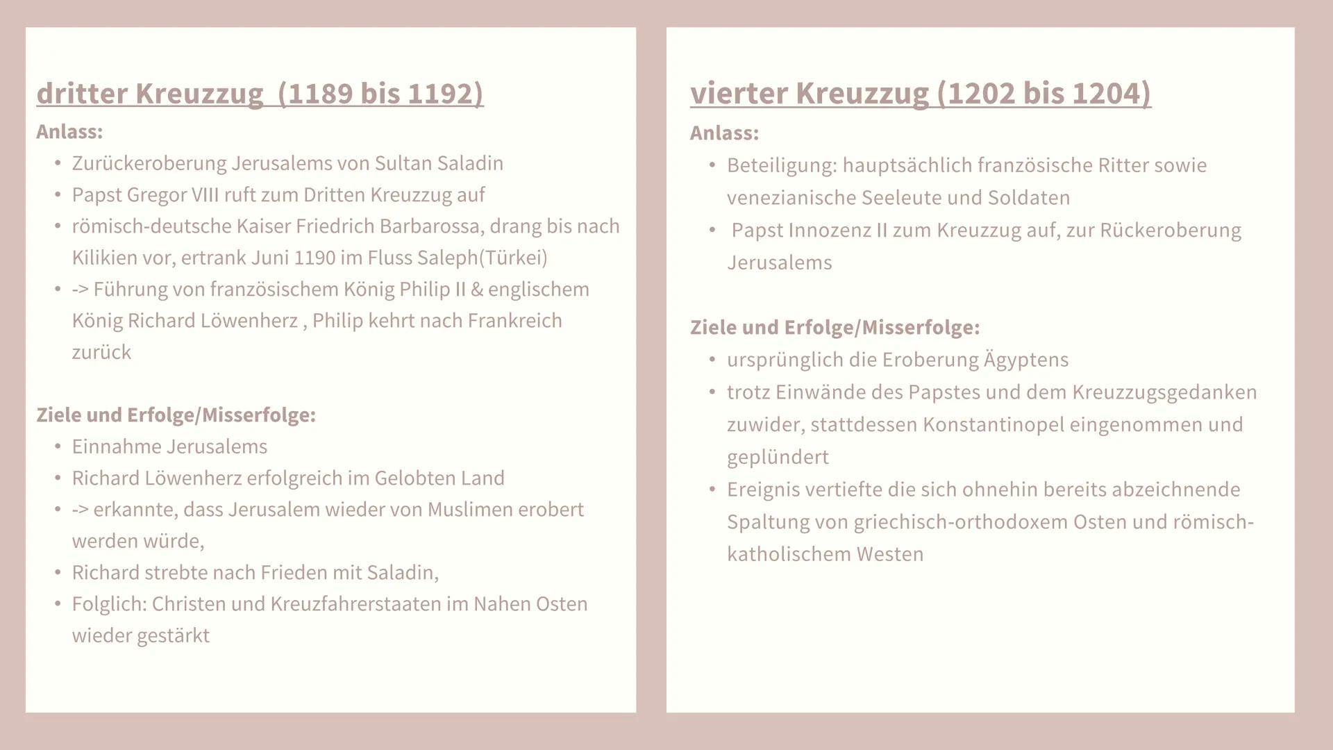 # Die Kreuzzüge

Präsentation von Esra Yilmaz, Sahsenem Koc Gliederung

• Definition - Was ist ein Kreuzzug?
• Ursachen & Anlässe der Kreuzz