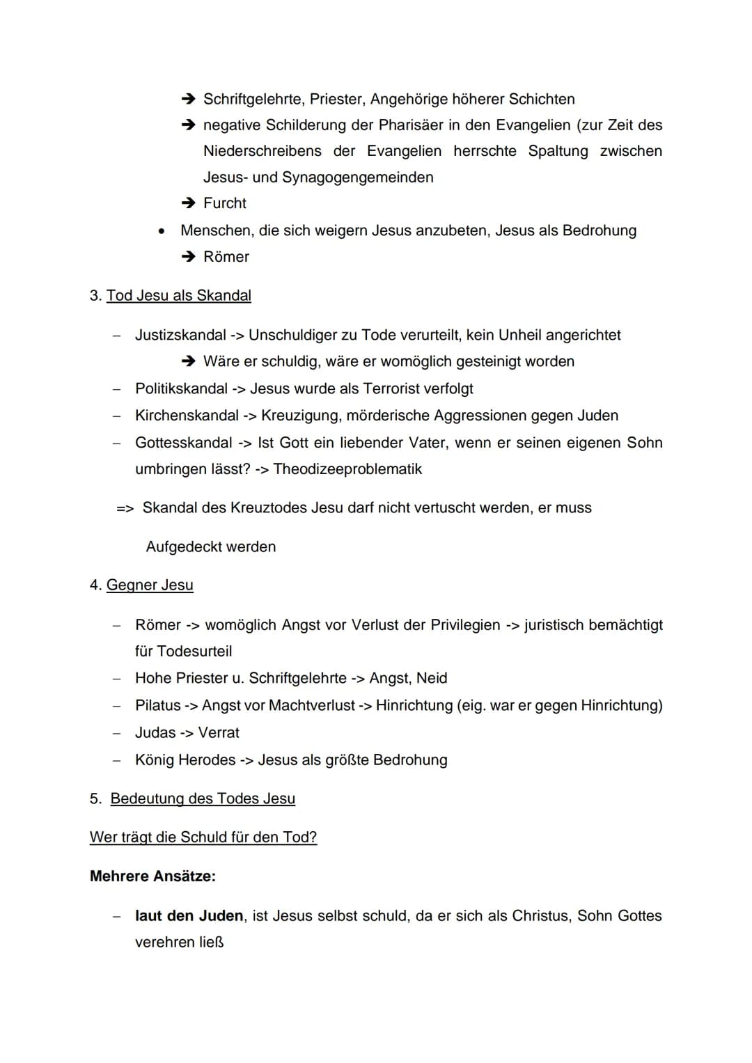 Themen:
Passion / Passionserzählungen Jesu
Auferstehungserzählungen
Widerstände gegen Jesu
Bedeutungen des Todes Jesu -> Kreuz, Rolle des Go