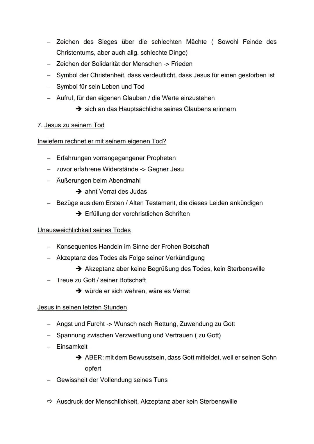 Themen:
Passion / Passionserzählungen Jesu
Auferstehungserzählungen
Widerstände gegen Jesu
Bedeutungen des Todes Jesu -> Kreuz, Rolle des Go