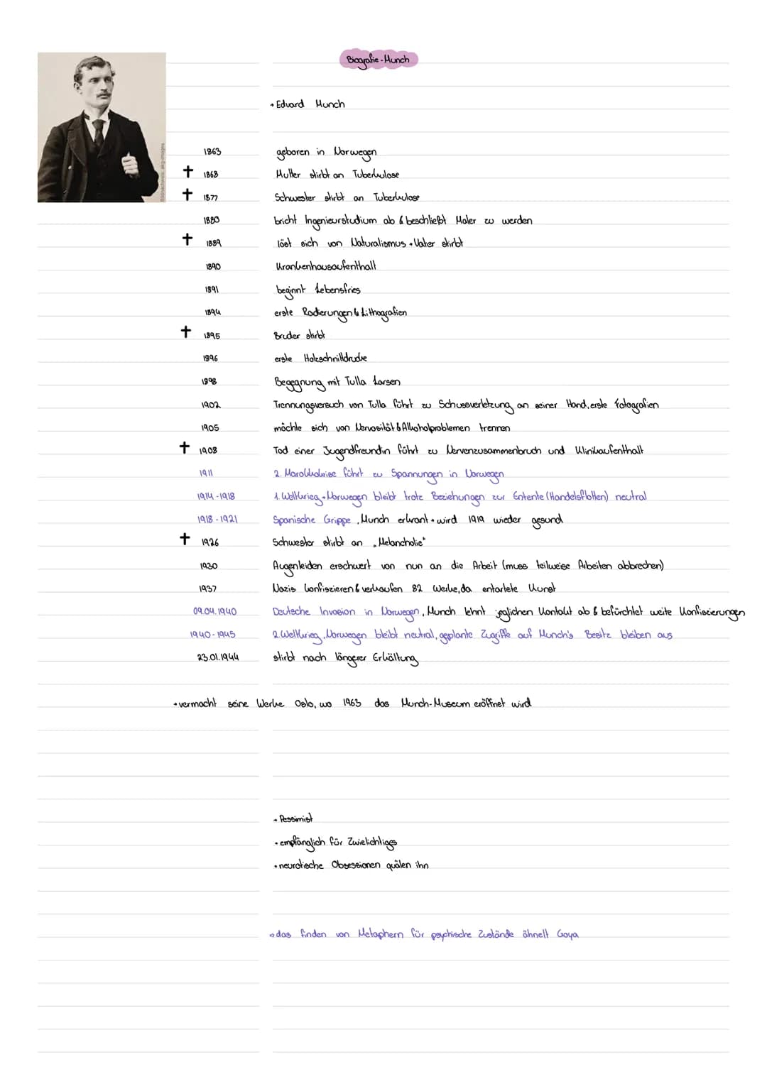 Beschreibung: +erele Wirkung beschreiben 2.B. als Percept, subjektiv & unbefangen in wenigen Säteen (Stichpunkte).
• Einleitungeeate mit Kün