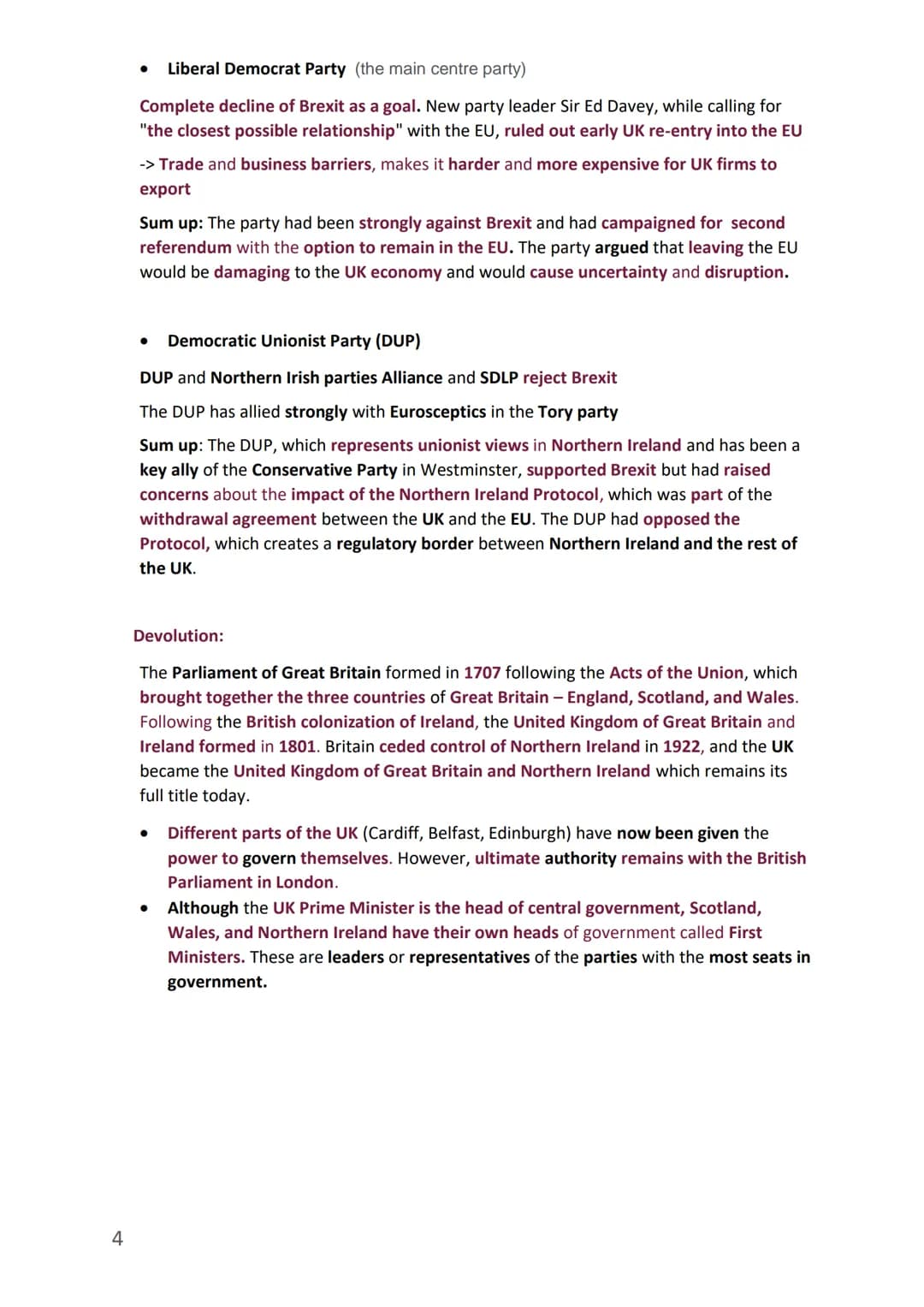 Abitur Schwerpunkt: The United Kingdom - diverse and
disunited? Michelin Boachie
Grundkenntnisse des politischen Systems
The United Kingdom 