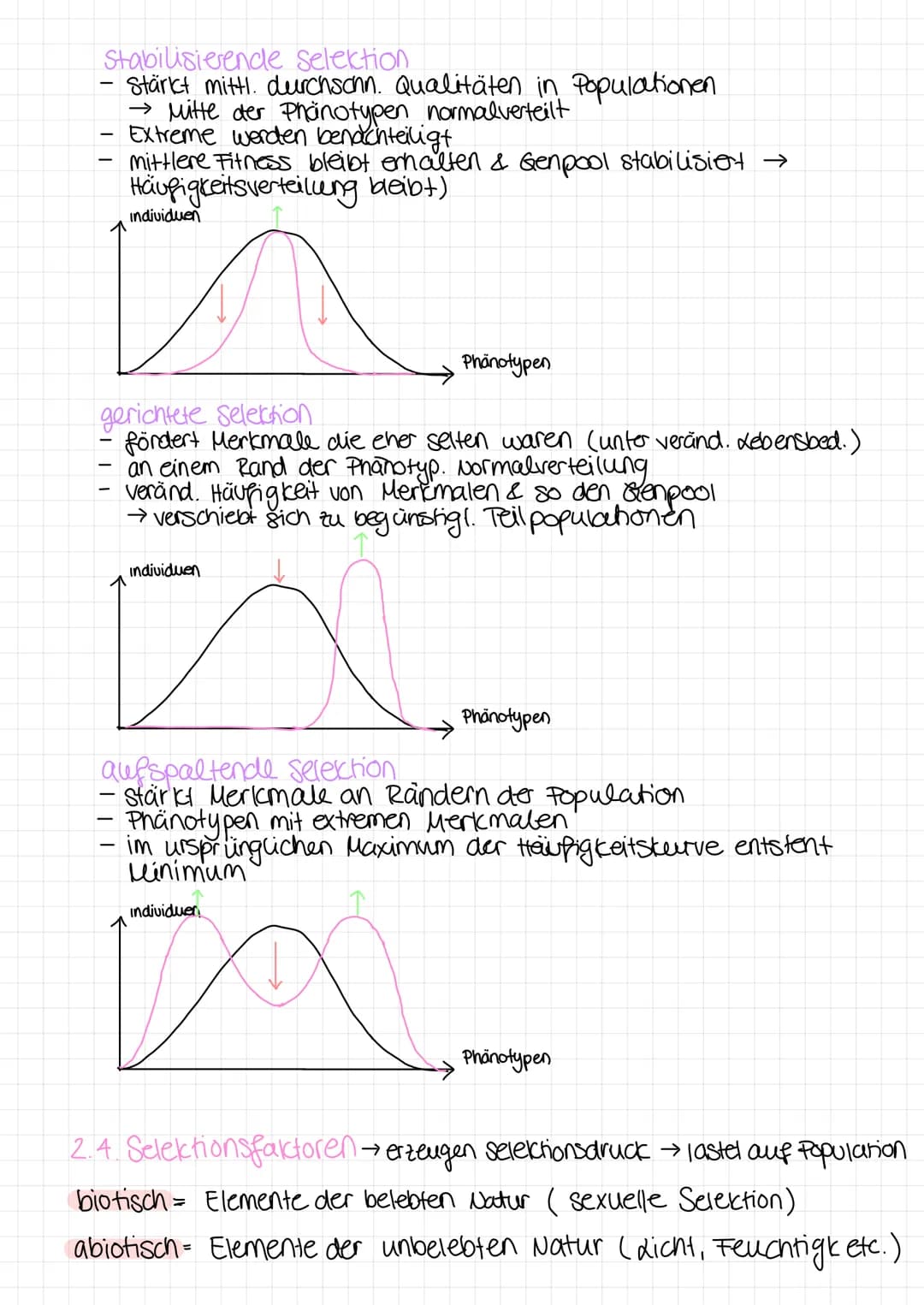 Bio Klausur
1. Biodiversital & Evolutionstheorien
1.1 Biodiversität
=
Vielfalt der Arten + Fähigkeit einer Art, Individuen mit unterschiedl.
