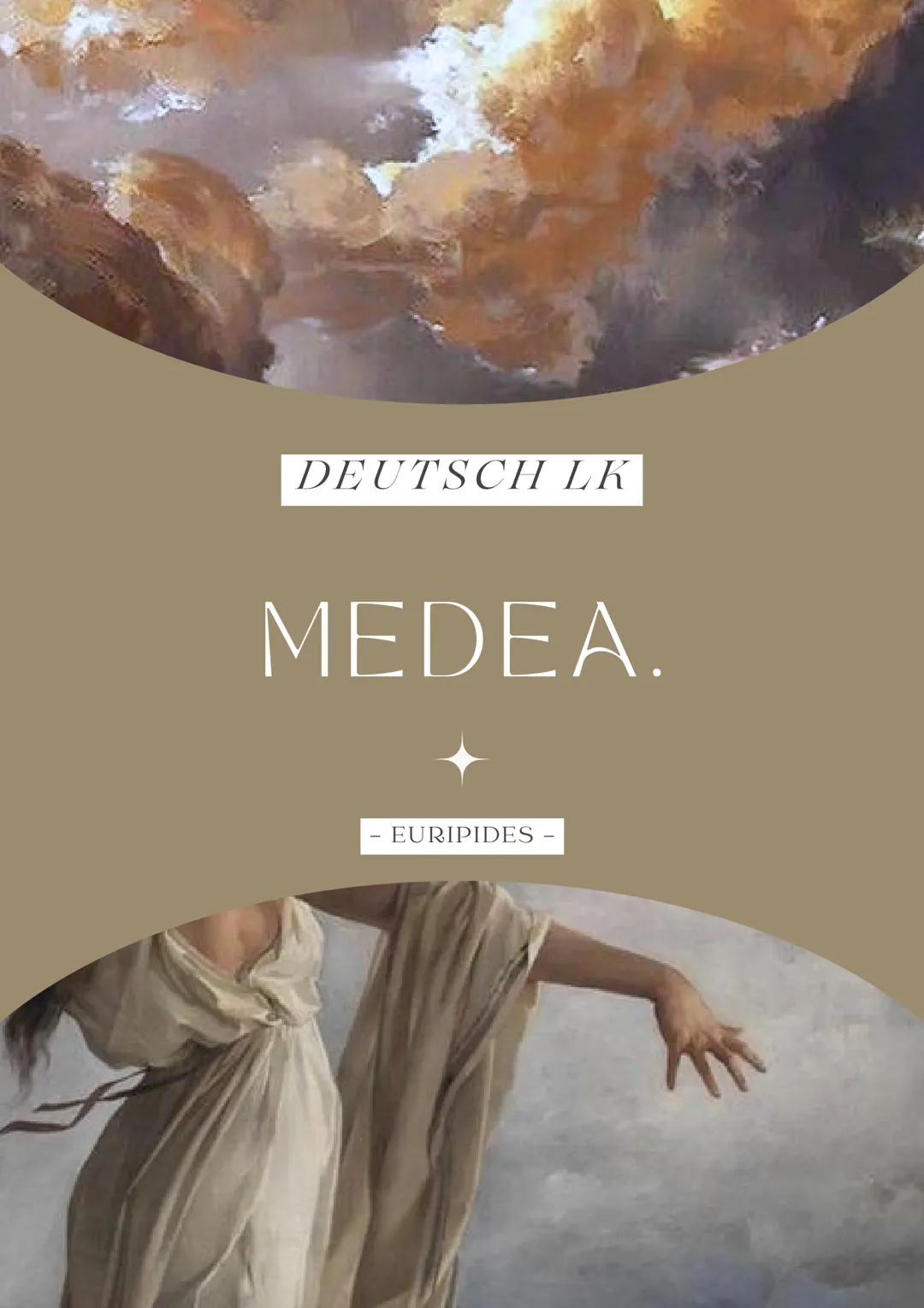 DEUTSCH LK

MEDEA.

- EURIPIDES - # IT'S ALL ABOUT
# VORWISSEN

Helga M. Novak - Medea aus der heutigen Sicht der
Lyrik - Vorwürfe

- Kinder