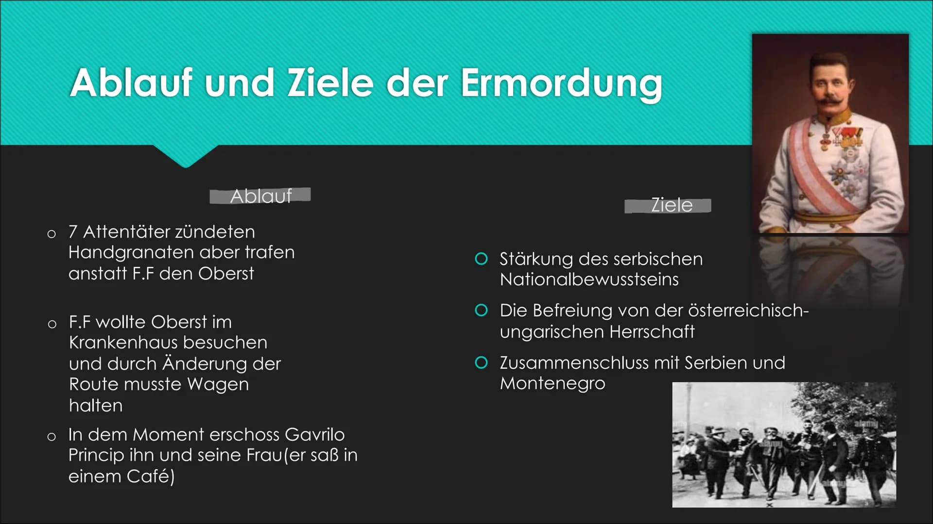 Der erste Weltkrieg - die
,,Urkatastrophe“ des 20. Jahrhunderts
VORGESCHICHTE UND AUSBRUCH Bündnisse
O Um 1914 war Europa in zwei Seiten ges