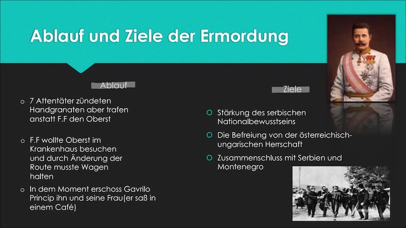 Der erste Weltkrieg - die
,,Urkatastrophe“ des 20. Jahrhunderts
VORGESCHICHTE UND AUSBRUCH Bündnisse
O Um 1914 war Europa in zwei Seiten ges