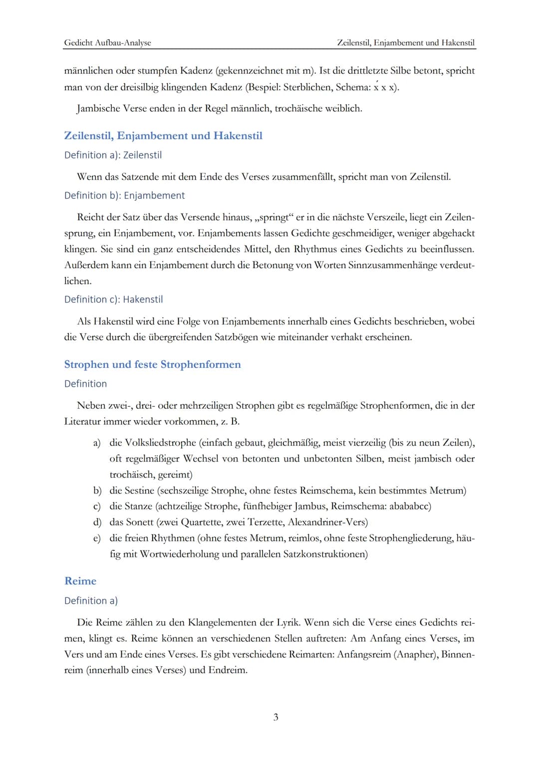 Gedicht Aufbau-Analyse
Gedicht Aufbau-Analyse
Der Sprecher im Gedicht
Definition a): Das lyrische Ich
Der Sprecher im Gedicht
Ist der Sprech