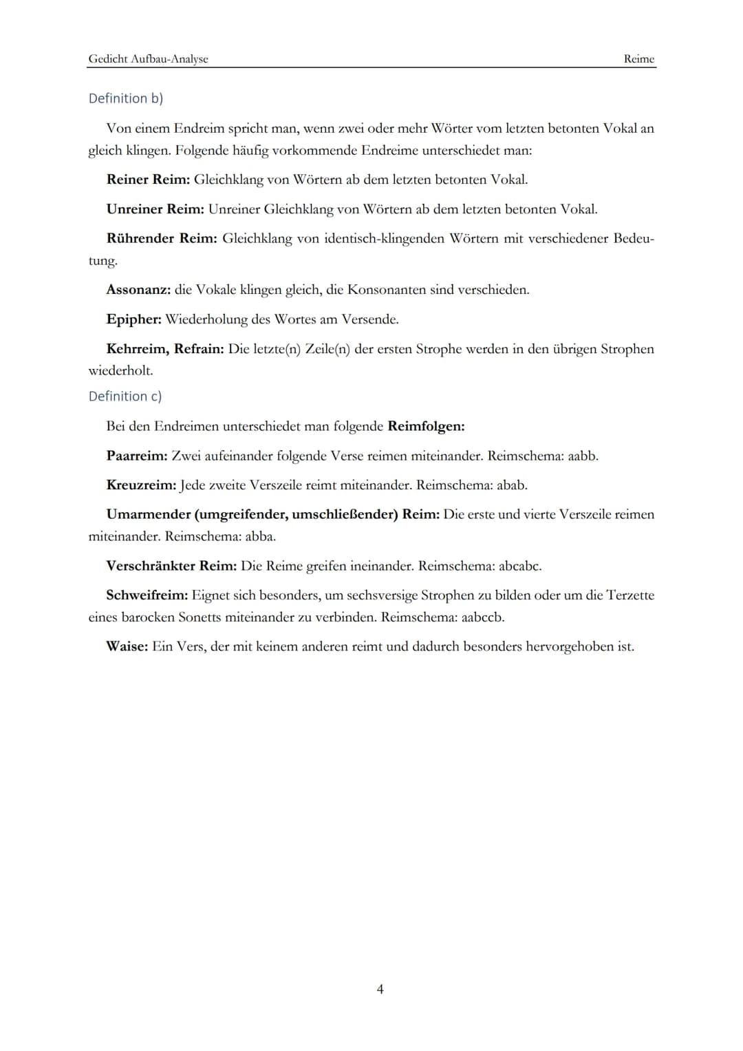 Gedicht Aufbau-Analyse
Gedicht Aufbau-Analyse
Der Sprecher im Gedicht
Definition a): Das lyrische Ich
Der Sprecher im Gedicht
Ist der Sprech