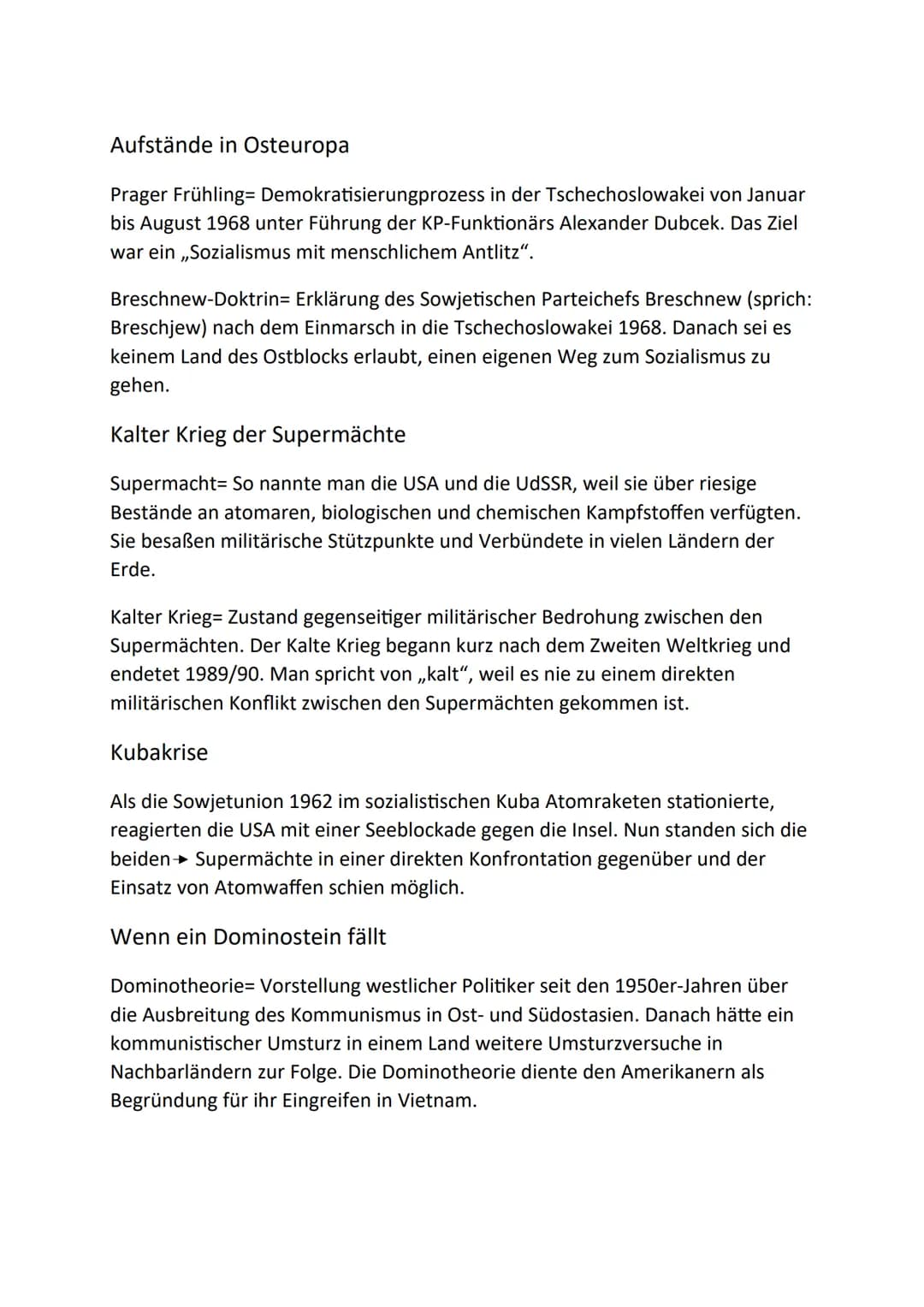 Aus Verbündeten werden Gegner
Weltmacht= So nennt man einen Staat, der aufgrund seiner politischen
Bedeutung sowie seiner militärischen und 