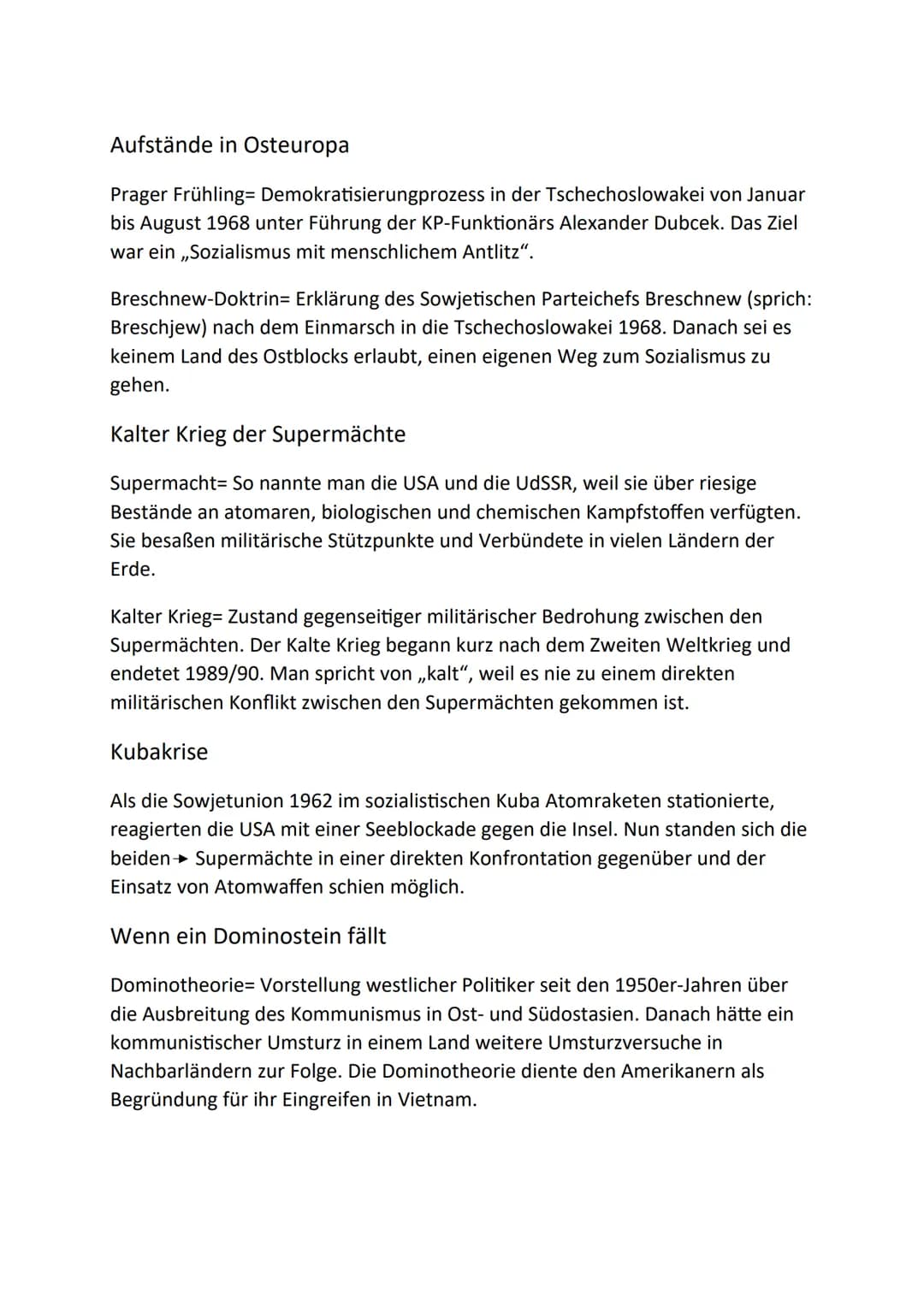 Aus Verbündeten werden Gegner
Weltmacht= So nennt man einen Staat, der aufgrund seiner politischen
Bedeutung sowie seiner militärischen und 