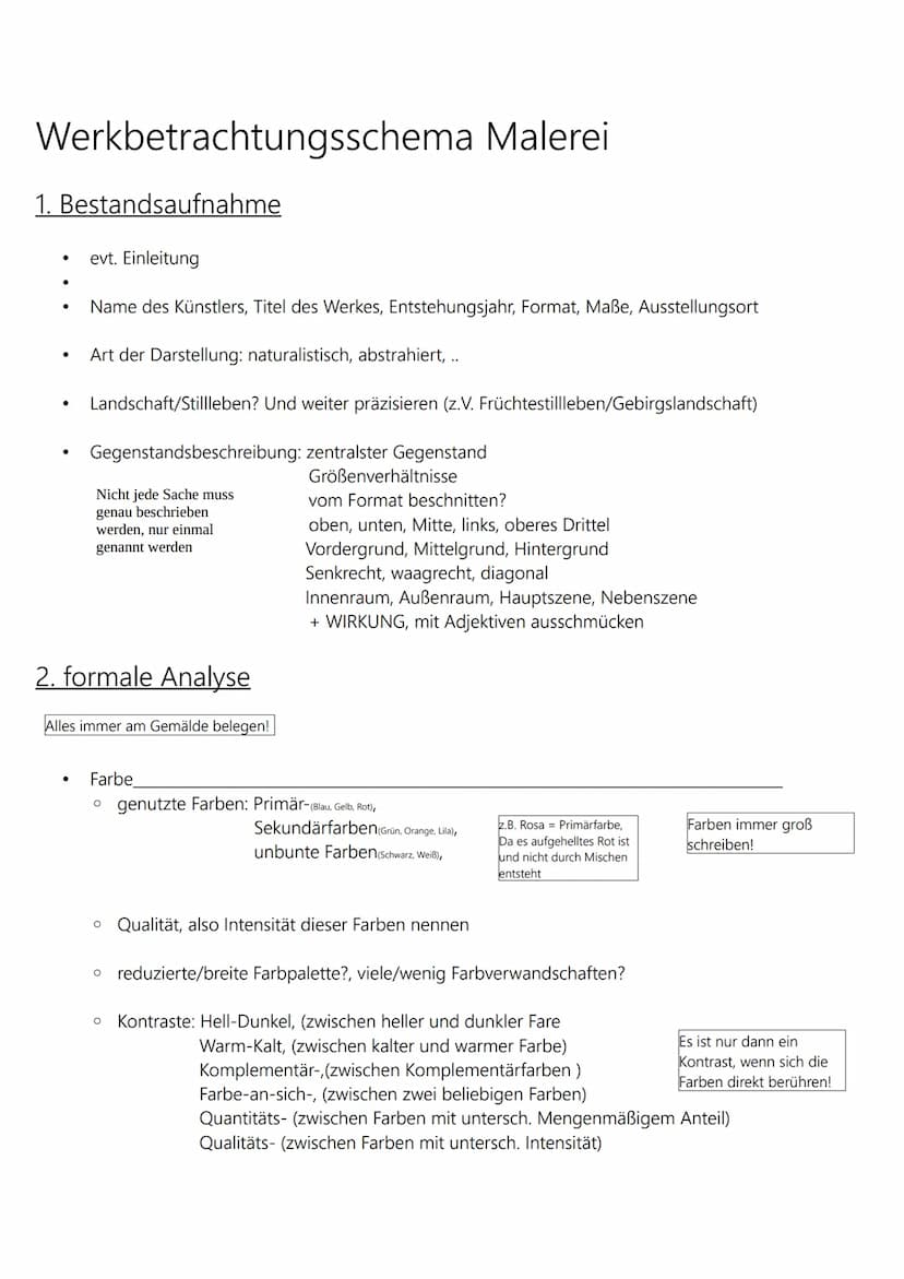 ABI Lernzettel
ABBILD UND IDEE
Werkbetrachtungsschema Malerei
Werkbetrachtungsschema Fotografie
1. Barockstillleben - Stillleben
2. Caspar D