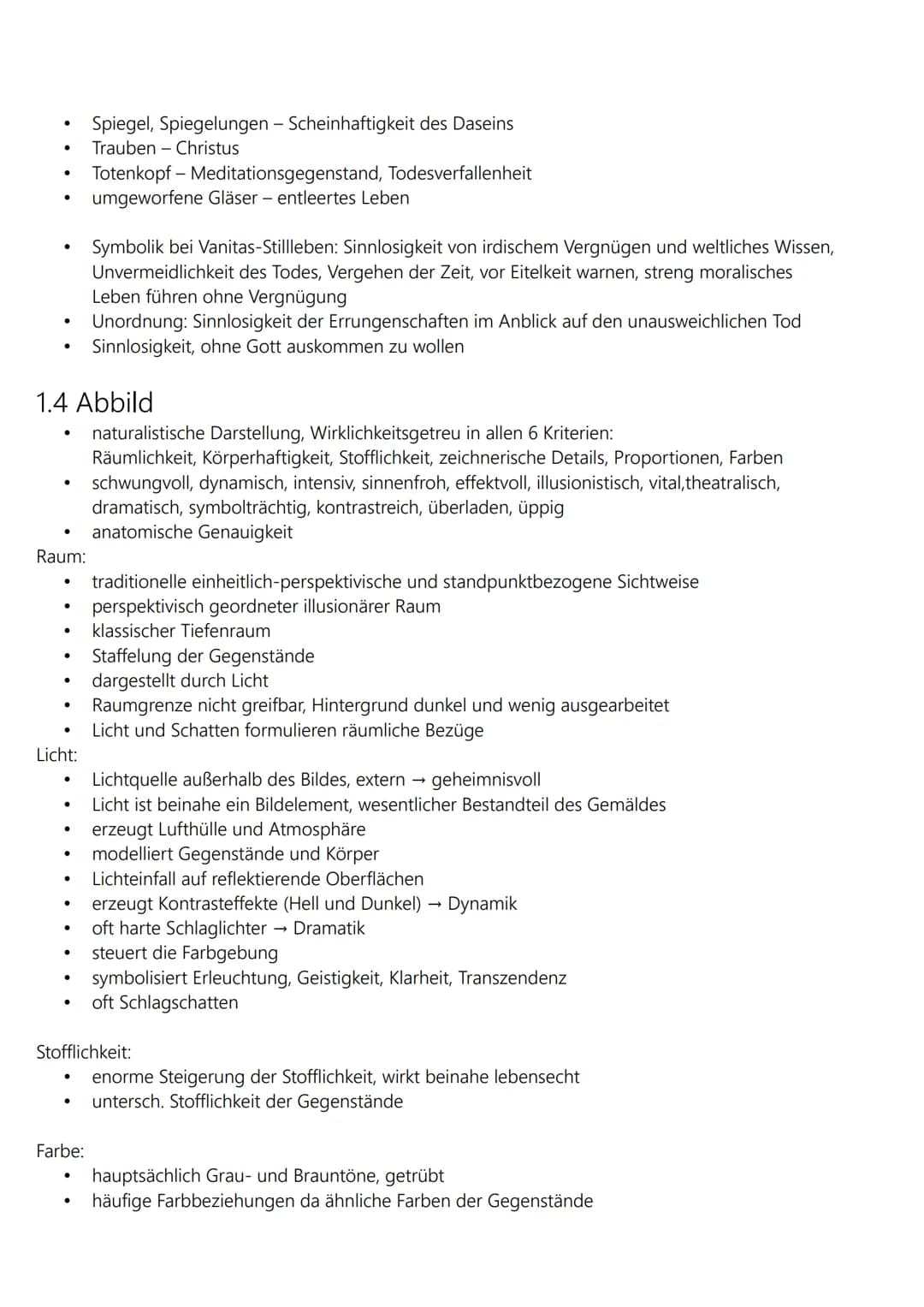 ABI Lernzettel
ABBILD UND IDEE
Werkbetrachtungsschema Malerei
Werkbetrachtungsschema Fotografie
1. Barockstillleben - Stillleben
2. Caspar D