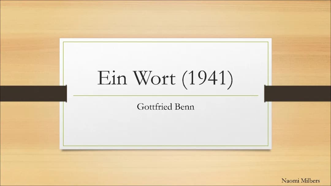 Gottfried Benn: Was du über ihn wissen musst!