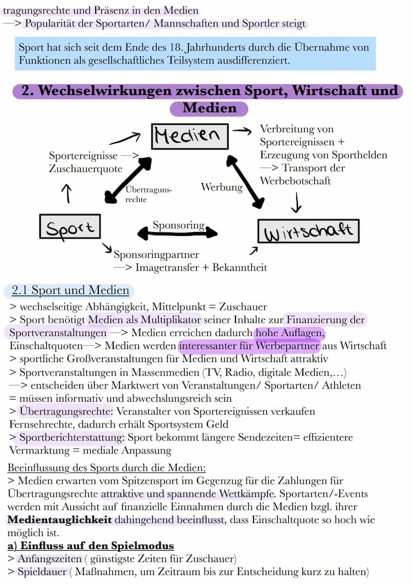 1. Entwicklung und Funktionen des Sports
> Sport ist ein Massenphänomen und wird immer stärker kommerzialisiert.
Sportliche Großveranstaltun