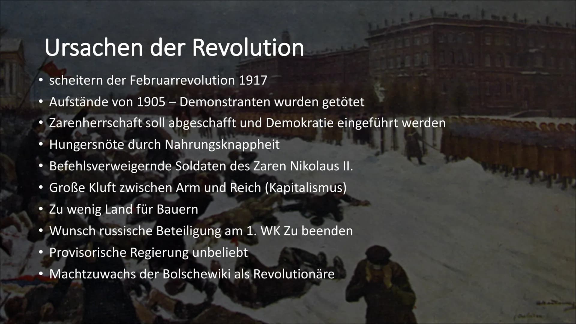 Frankfurt am Main, den 18.10.2021
Oktoberrevolution
1917 ●
Definition von neuen Begriffen
• -> Wiederholung: Was ist eine Revolution?
Wer wa
