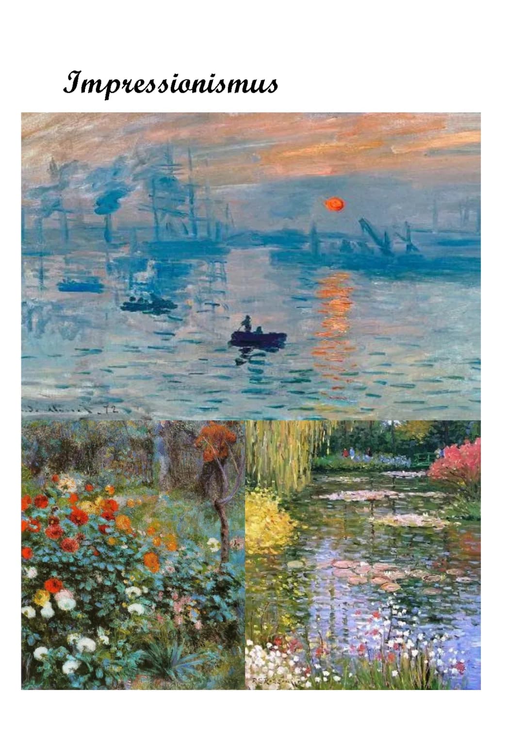 Der Impressionismus: Merkmale, Künstler und Kunstwerke