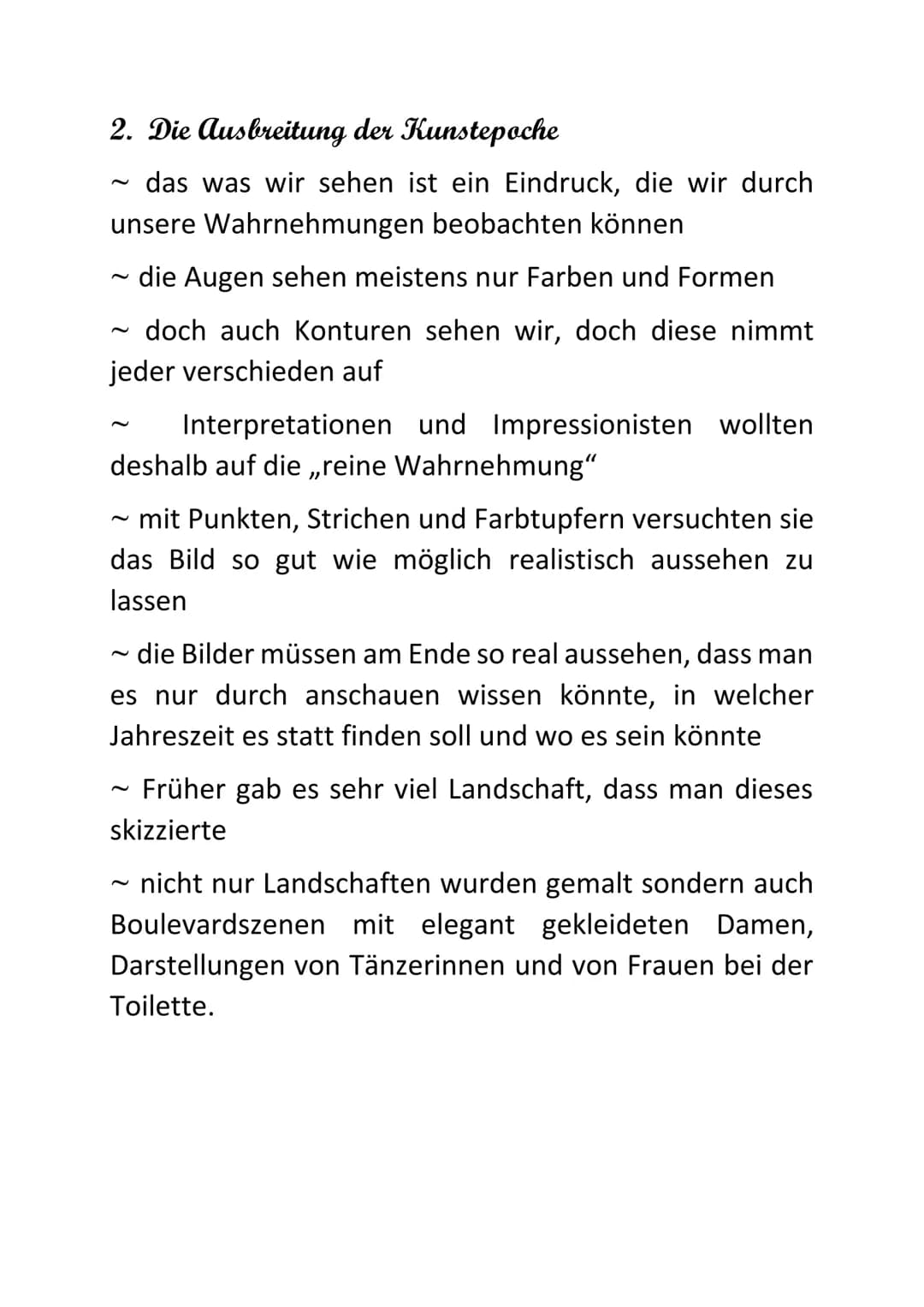 Impressionismus Inhaltsangabe
1.Geschichte des Impressionismus
2. Die Ausbreitung der Kunstepoche
3. Die Malerei und die Bedeutung
4. Merkma