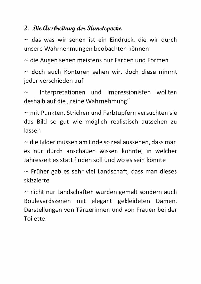 Impressionismus Inhaltsangabe
1.Geschichte des Impressionismus
2. Die Ausbreitung der Kunstepoche
3. Die Malerei und die Bedeutung
4. Merkma