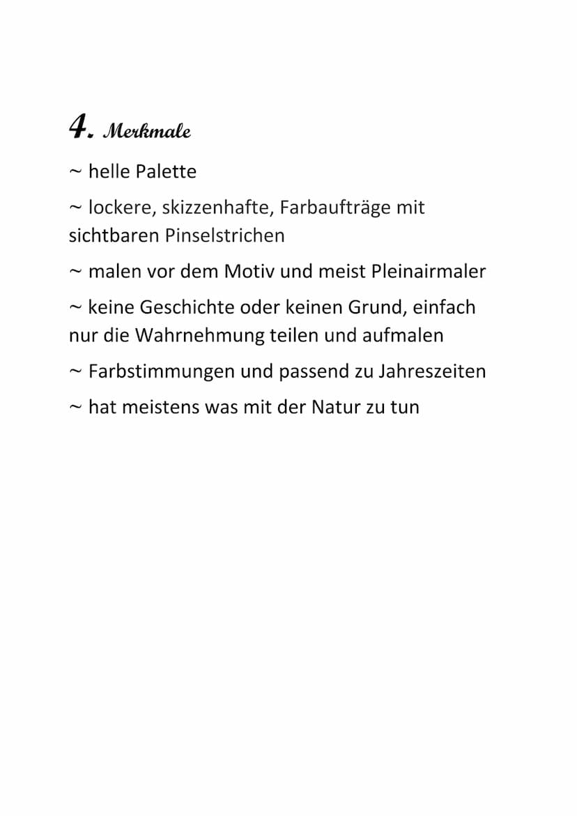 Impressionismus Inhaltsangabe
1.Geschichte des Impressionismus
2. Die Ausbreitung der Kunstepoche
3. Die Malerei und die Bedeutung
4. Merkma
