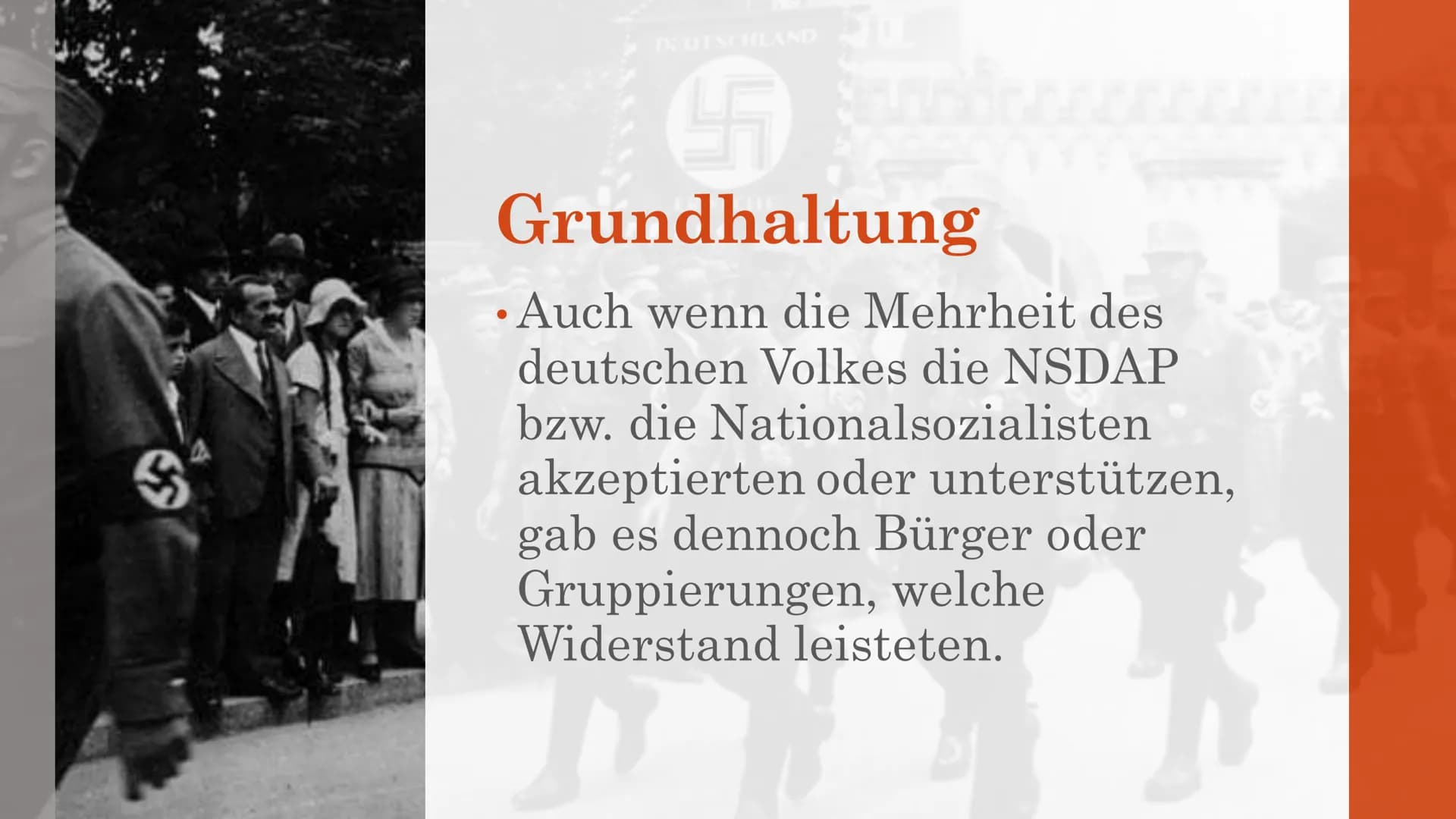 DIKTATUREN
Der Widerstand im
Nationalsozialismus Inhaltsverzeichnis
1. Grundaussage
2. Wie gewann Hitler solch großen Zuspruch vom deutschen