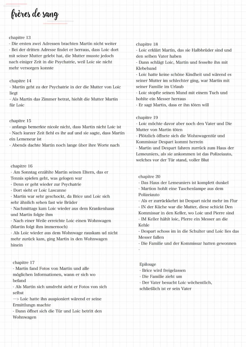 frères de sang
Chapitre 1
Die Familie isst zu Abend, als 5 Polizisten Klingeln
. Der Vater Pierre ruft dlen Anwalt der Familie an - Andre
• 