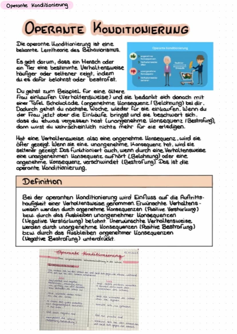 papsy.
Richtung der Psychologie II
LERNEN - Die Fähigkeit zum Lemen ist für den Menschen überlebenswichtig -
Definition: Die Psychologie det