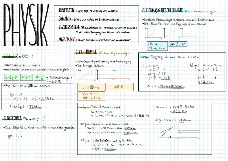 Know Kinematik - Klausur 11.1 thumbnail