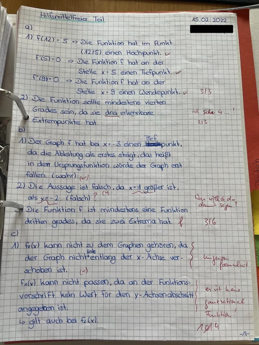 15.02.2021
Name:
Klausur unter Abiturbedingungen 2022
Prüfungsteil A: Aufgaben ohne Hilfsmittel (max. 60 min)
Aufgabenstellungen:
10
12
14
1