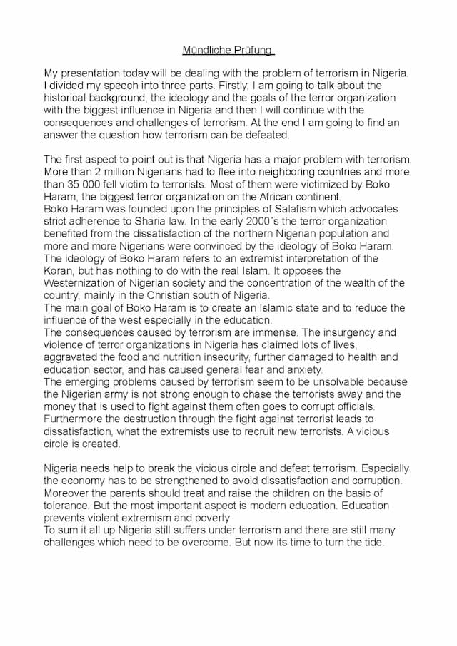 Know Nigeria Mündliche Prüfung Boko Haram thumbnail