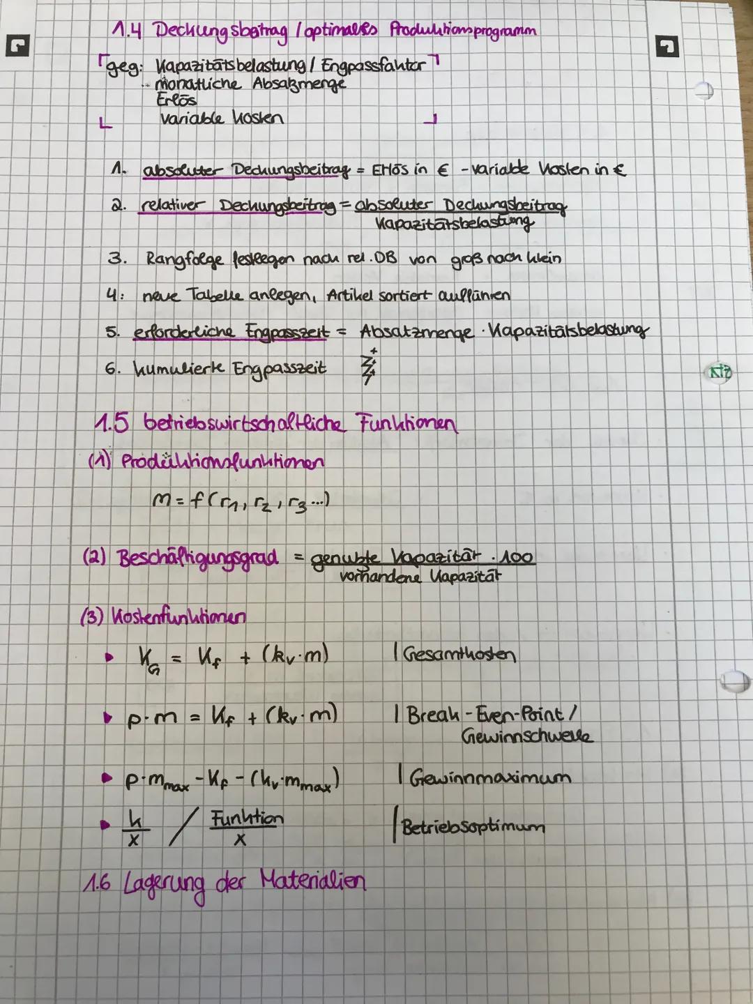 Formelsammlung
mordung QA Produktion
malie or buy
(abc-Analyse)
Portfolioanalyse
Deckungsbeitrag /optimales Produktionsprogramm
-betriebswir