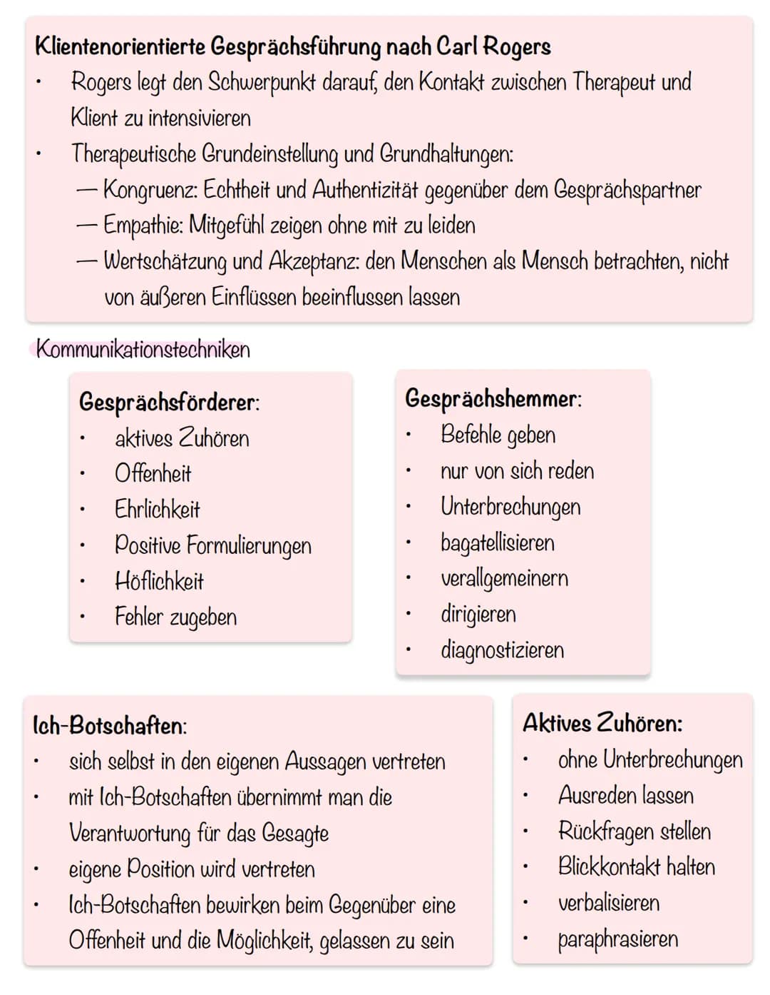 K O M M UNIKATION
Kommunikationskarten
paraverbal:
Wortwahl
Formulierung
Stimmlage
Tonfall
●
Geschwindigkeit
Tonart
Kommunikationsmodelle
Da