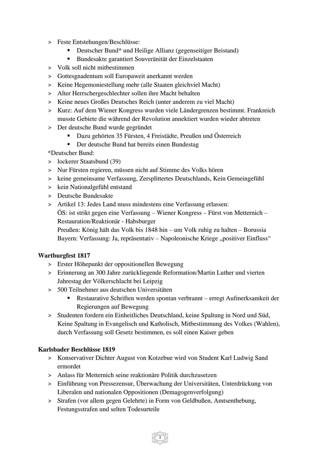 Geschichte Abitur
Übersicht:
1. Nationalstaatsgedanke und Nationalismus in Europa (Seite 2 - 10)
2. Die Reichsgründung von oben (Seite 11-14