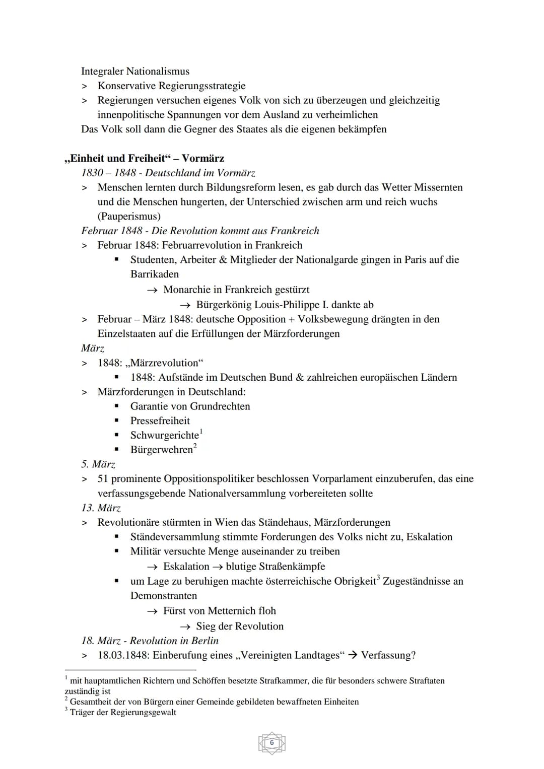 Geschichte Abitur
Übersicht:
1. Nationalstaatsgedanke und Nationalismus in Europa (Seite 2 - 10)
2. Die Reichsgründung von oben (Seite 11-14