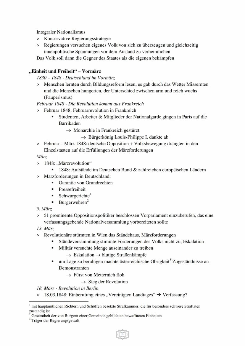 Geschichte Abitur
Übersicht:
1. Nationalstaatsgedanke und Nationalismus in Europa (Seite 2 - 10)
2. Die Reichsgründung von oben (Seite 11-14