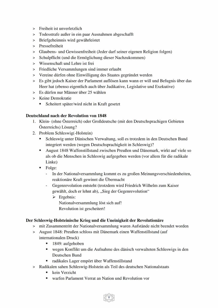 Geschichte Abitur
Übersicht:
1. Nationalstaatsgedanke und Nationalismus in Europa (Seite 2 - 10)
2. Die Reichsgründung von oben (Seite 11-14