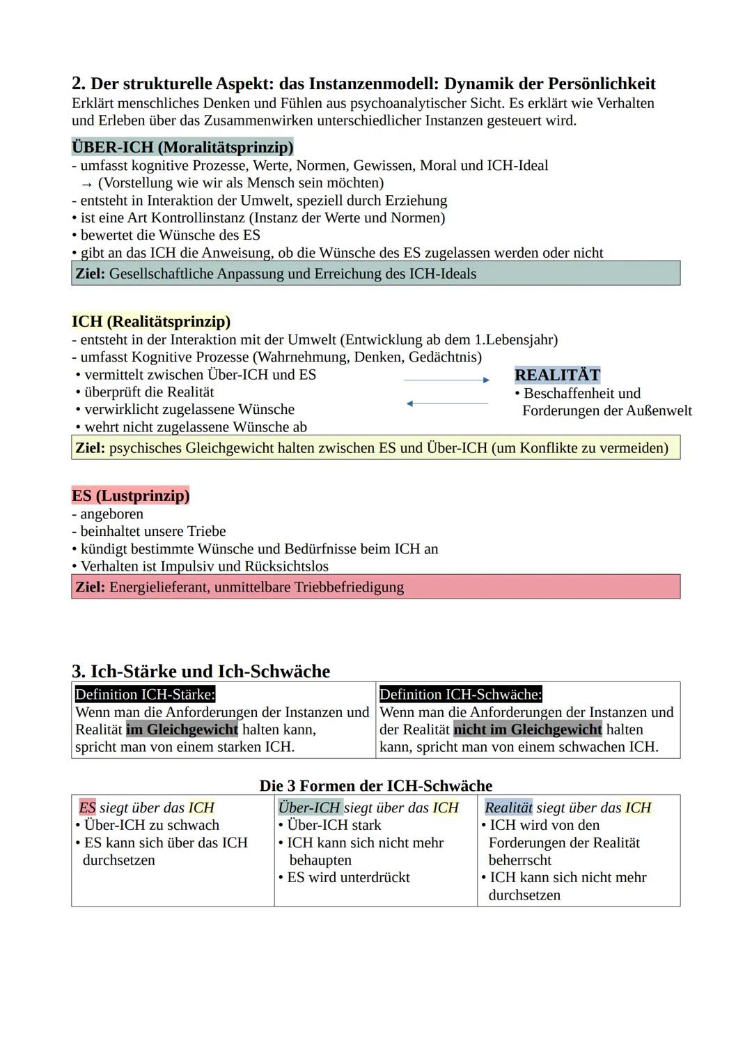 7
Richtungen der Psychologie I
Die Schülerinnen und Schüler stellen das psychoanalytische Persönlichkeitsmodell sowie die
Trieblehre nach S.
