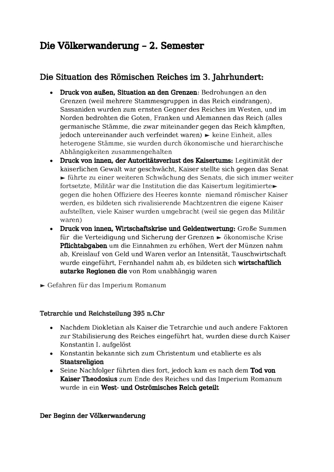 Die Völkerwanderung